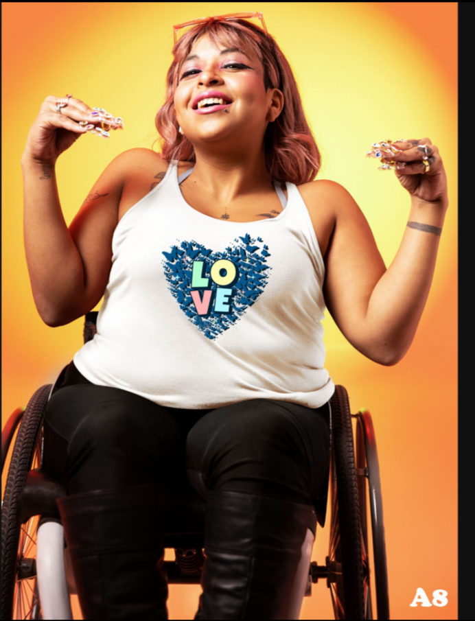 Different Color Love Words Love Team Tank Top