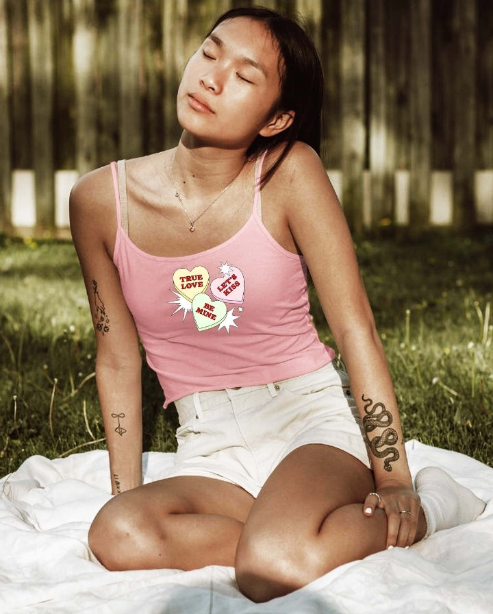 Heart Sayings Spaghetti Shirt