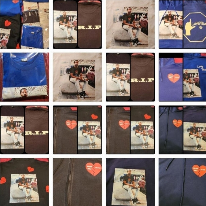 Custom Funeral Shirts an Hoodies (front-back)