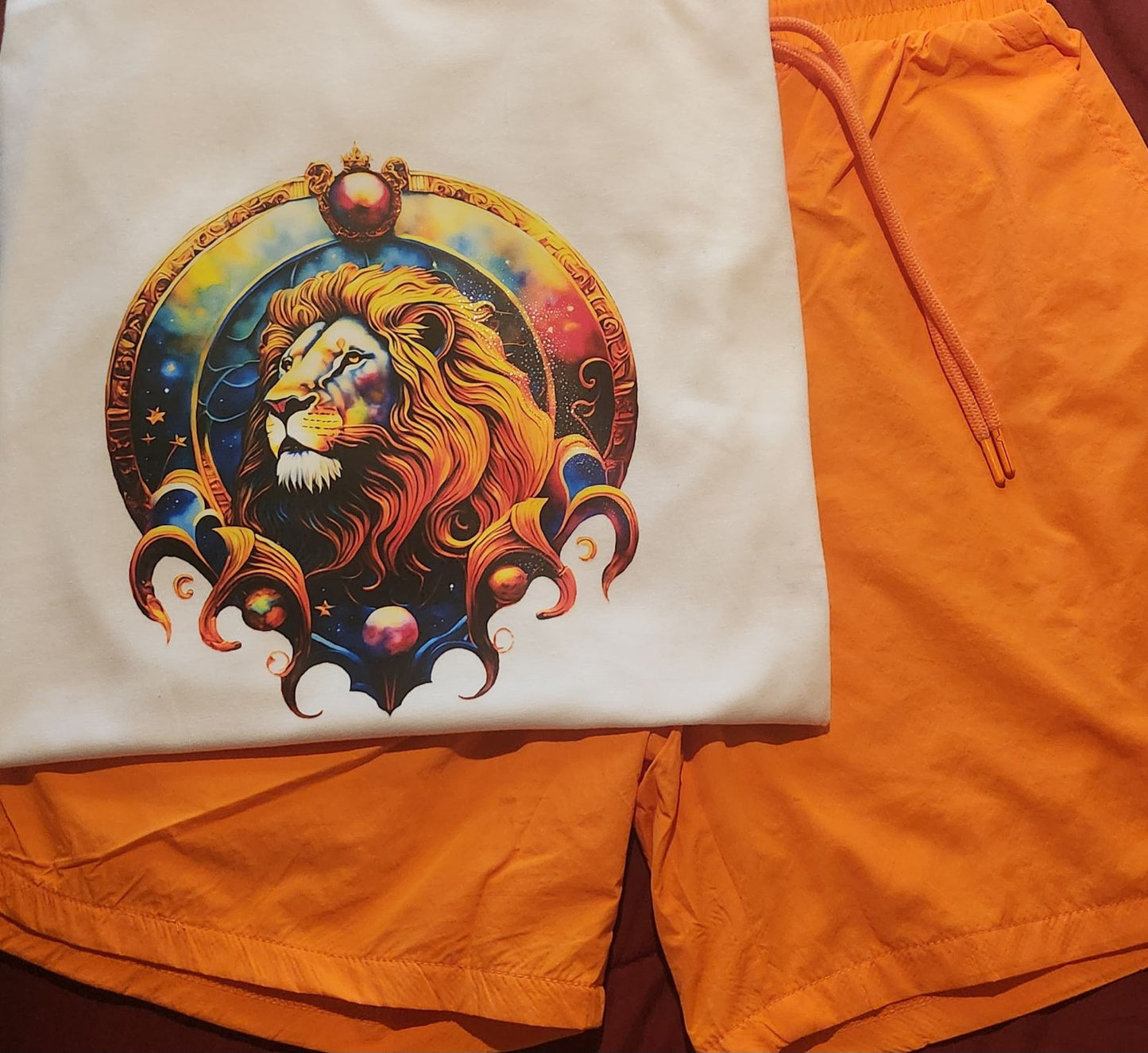 Lion T-Shirt and Love Team Short Set