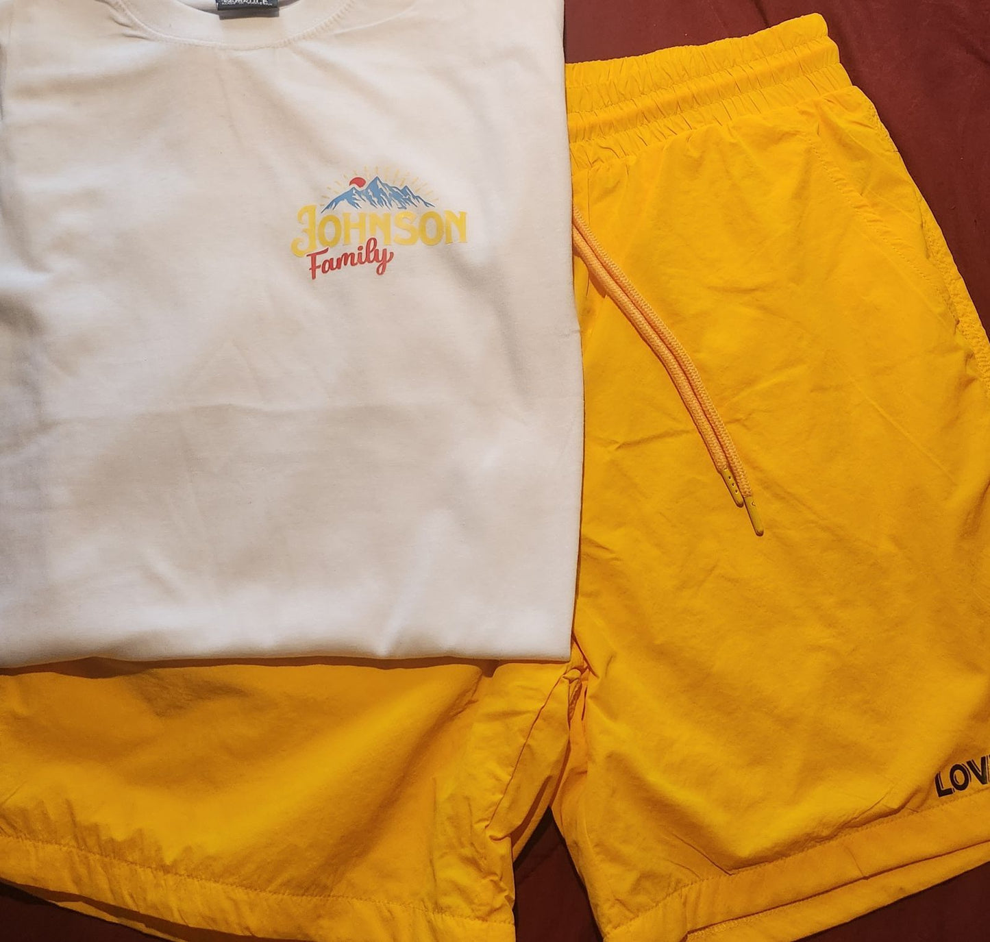 Johnson Family T-Shirt and Love Team Short Set