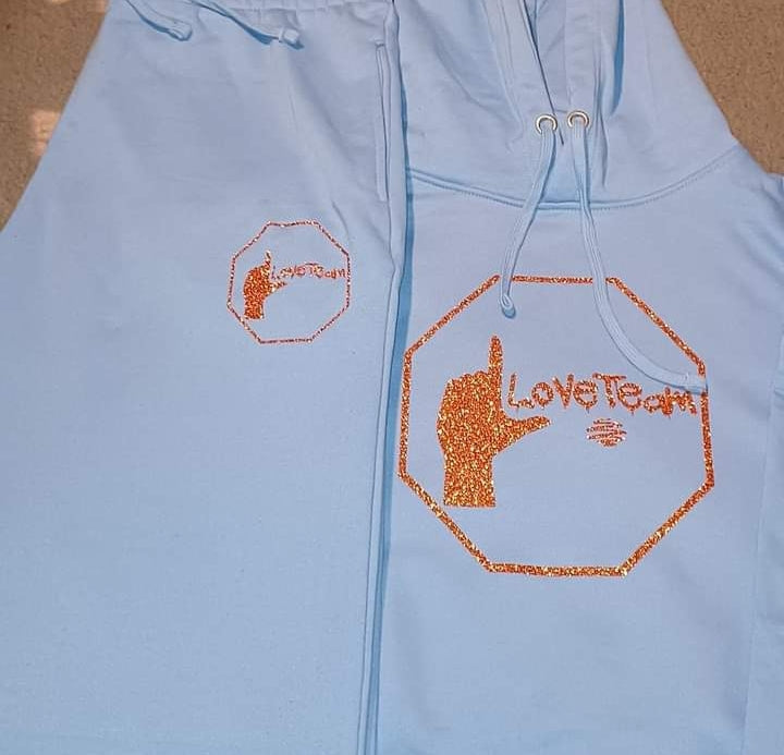 Sky Blue Love Team Sweatsuit