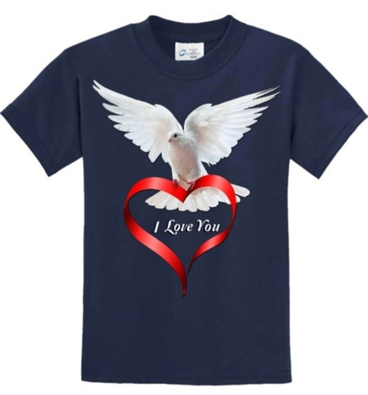 I Love You with Dove T-Shirt