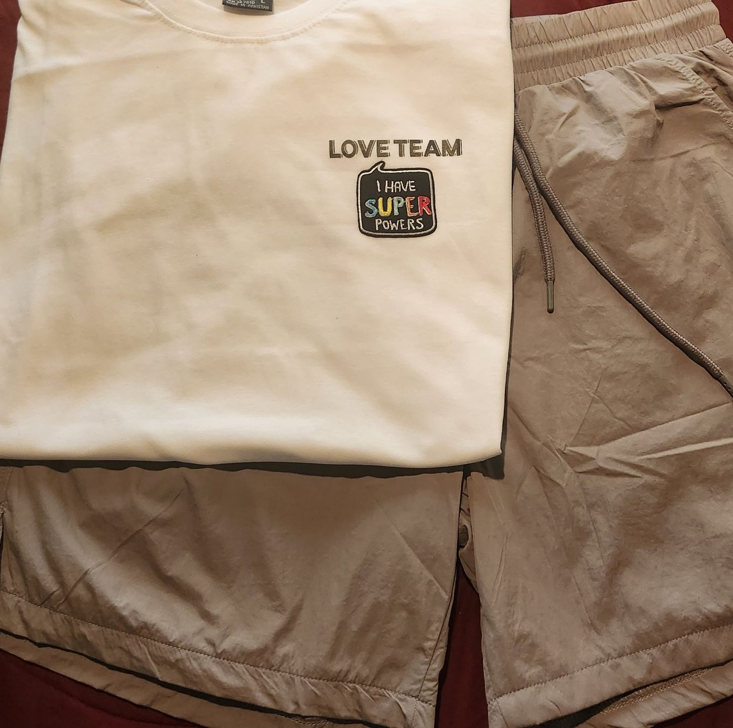 Super Power Love Team T-Shirt an Love Team Short Set